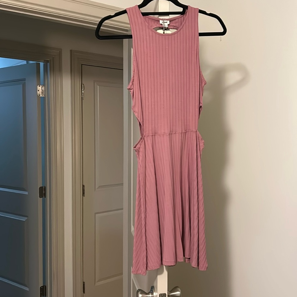 Garage pink cut out dress size small